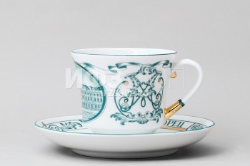 Чашка с блюдцем чайная ф. Банкетная рис. Зимний дворец