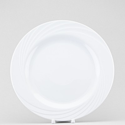 Тарелка плоская 30 см ф. Голубка рис. Белый