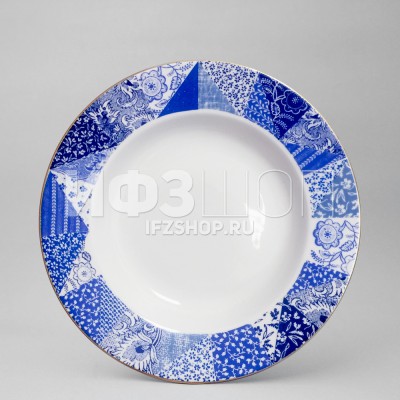 Комплект глубоких тарелок 22 см рис. Квилт, 6 предметов