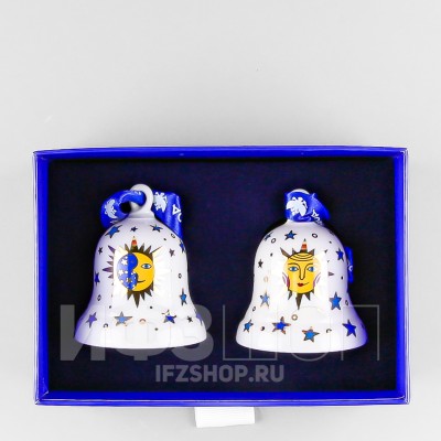 Набор из 2 колокольчиков ф. Петелька рис. День и ночь