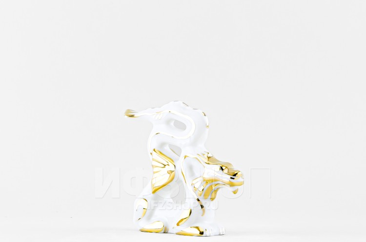 Дракон изящный №1 рис. Золотой (высота 9 см) в Ростове-на-Дону