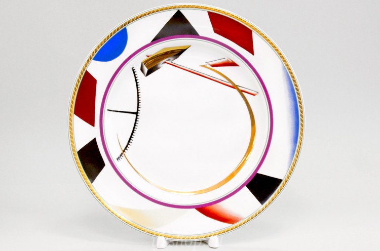 Декоративная тарелка 26.5 см рис. Кубистическая в Москве