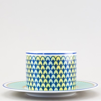 Чашка с блюдцем чайная ф. Соло рис. Azurro