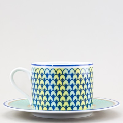 Чашка с блюдцем чайная ф. Соло рис. Azurro