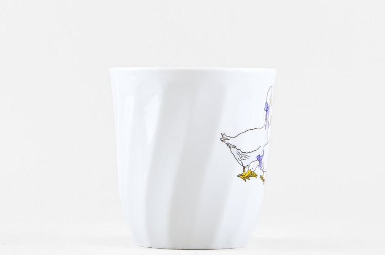 Кружка ф. Витая рис. Гуси новые 