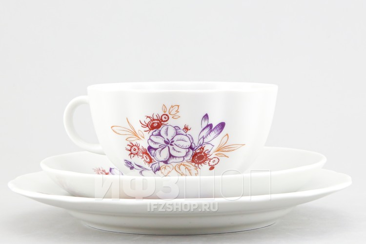 Комплект чайный ф. Тюльпан рис. Букет 