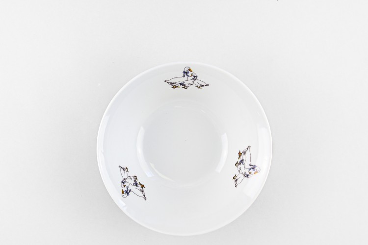 Салатник 600 мл ф. Идиллия рис. Гуси 