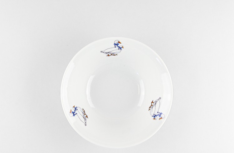 Салатник 600 мл ф. Идиллия рис. Гуси 