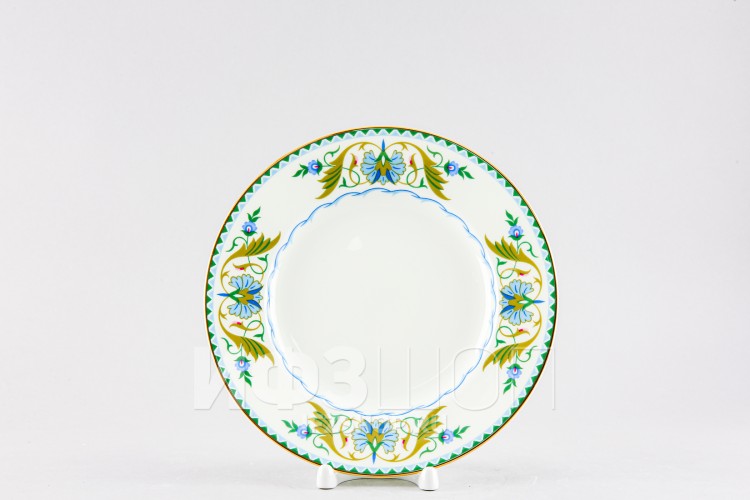 Тарелка плоская 20 см ф. Гладкая рис. Восточная вязь 