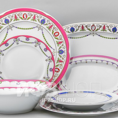 Сервиз столовый ф. Европейская-2 рис. Камеи, 24 предмета