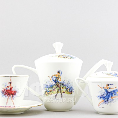 Сервиз чайный ф. Сад рис. Феи, 14 предметов