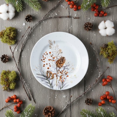 Тарелка плоская 17.5 см ф. Идиллия рис. Зима