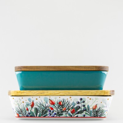 Набор квадратных форм для запекания рис. Календа Зеленая, 2 предмета