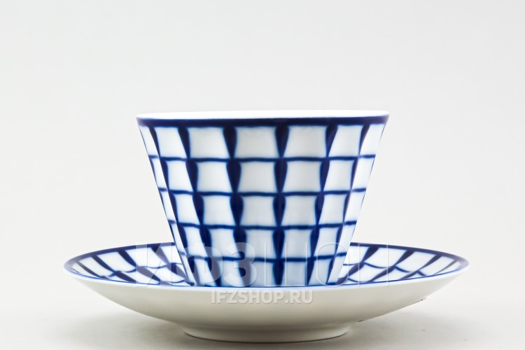 Чашка с блюдцем чайная ф. Лучистая рис. Классик 