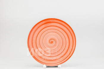 Тарелка плоская 20 см ф. Универсал рис. Infinity / Инфинити оранжевая