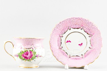 Чашка с блюдцем чайная ф. Ольга рис. Художественная роспись (вариант 2)