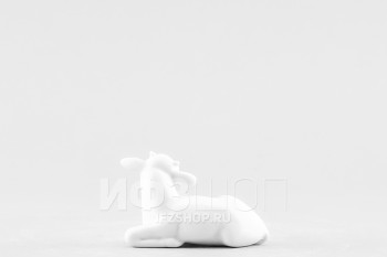 Бычок-малыш Белый (высота 3.5 см)