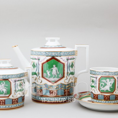 Сервиз чайный ф. Гербовая рис. Античный, 14 предметов