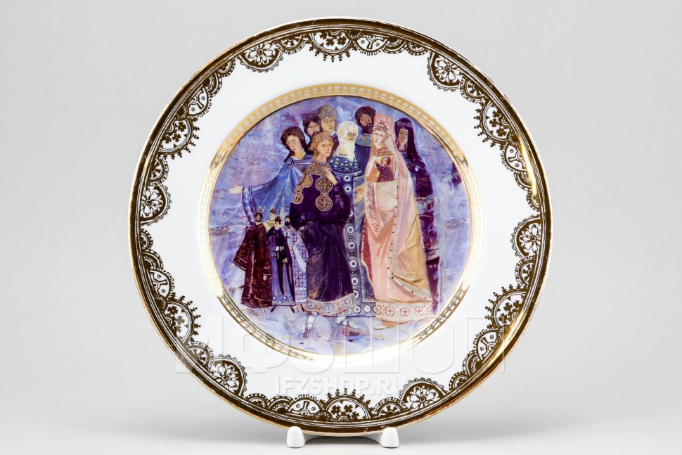 Декоративная тарелка 26.5 см рис. Сказка о царе Салтане. Князь Гвидон.