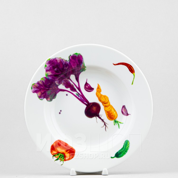 Тарелка глубокая 22 см ф. Глубокая рис. Мамина дача (микс) в Москве