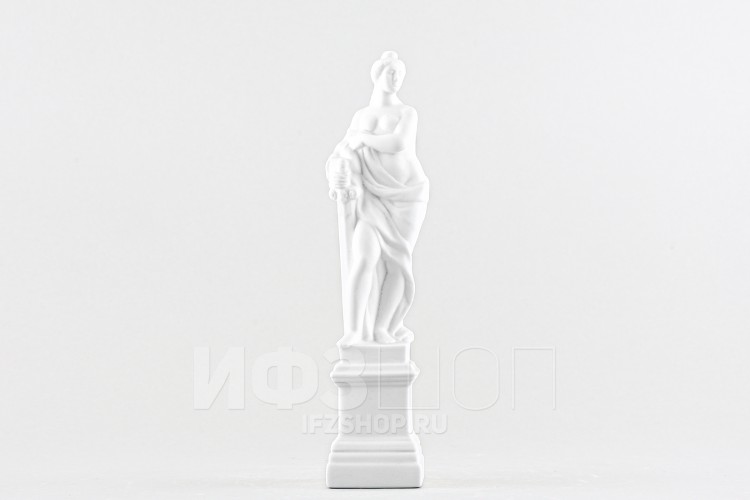 Скульптура Правосудие из костяного фарфора, Императорский фарфоровый завод/ЛФЗ в Москве