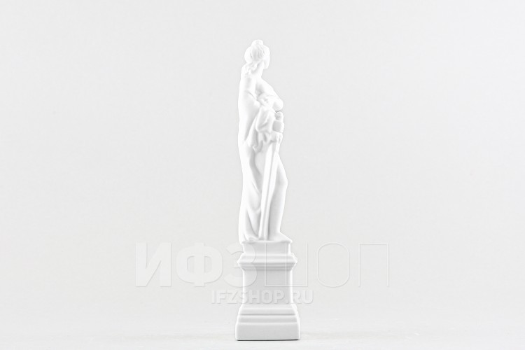 Скульптура Правосудие из костяного фарфора, Императорский фарфоровый завод/ЛФЗ в Москве