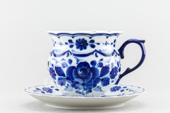 Чашка с блюдцем чайная ф. Ольга рис. Авторский (Антропова)
