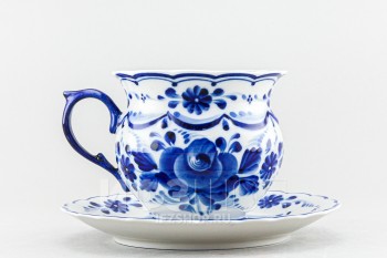 Чашка с блюдцем чайная ф. Ольга рис. Авторский (Антропова)
