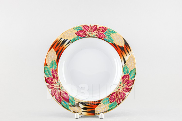 Тарелка глубокая 22.5 см ф. Европейская-2 рис. Пуансеттия 
