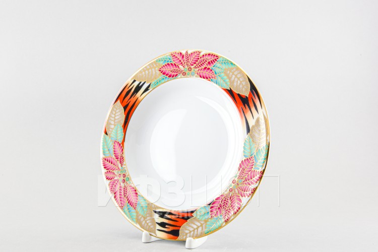 Тарелка глубокая 22.5 см ф. Европейская-2 рис. Пуансеттия 