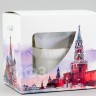 Чашка с блюдцем чайная ф. Волна рис. Золотой кантик в подарочной упаковке (Москва)