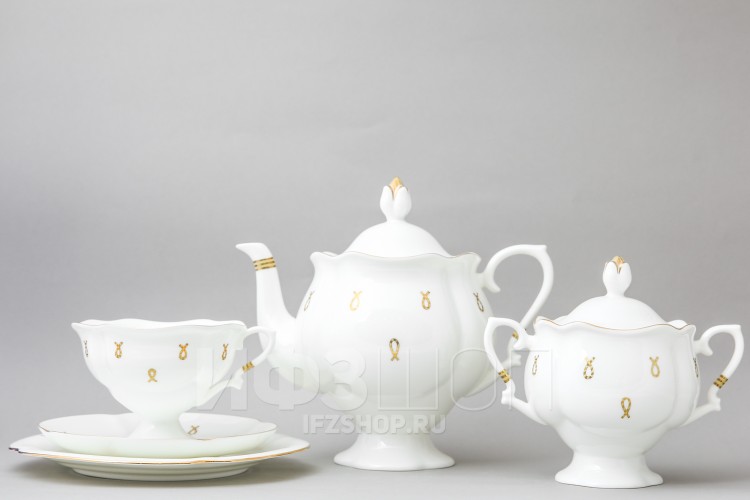 Сервиз чайный ф. Наташа рис. Петельки, 20 предметов в Москве