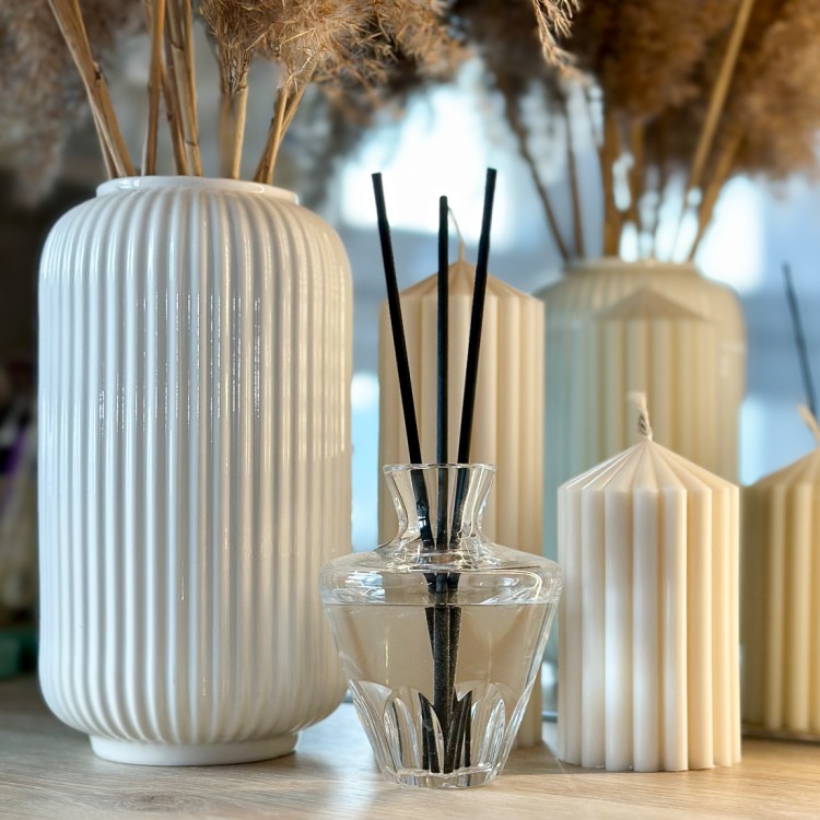 Ароматический диффузор в хрустальном флаконе 100 мл, Чистый хлопок