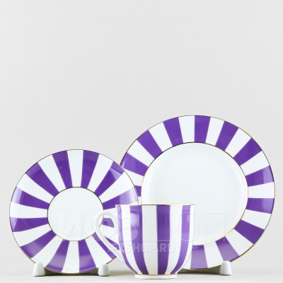 Комплект кофейный ф. Ландыш рис. Да и нет (фиолетовый)