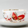 Чашка с блюдцем чайная ф. Тюльпан рис. Бабочки