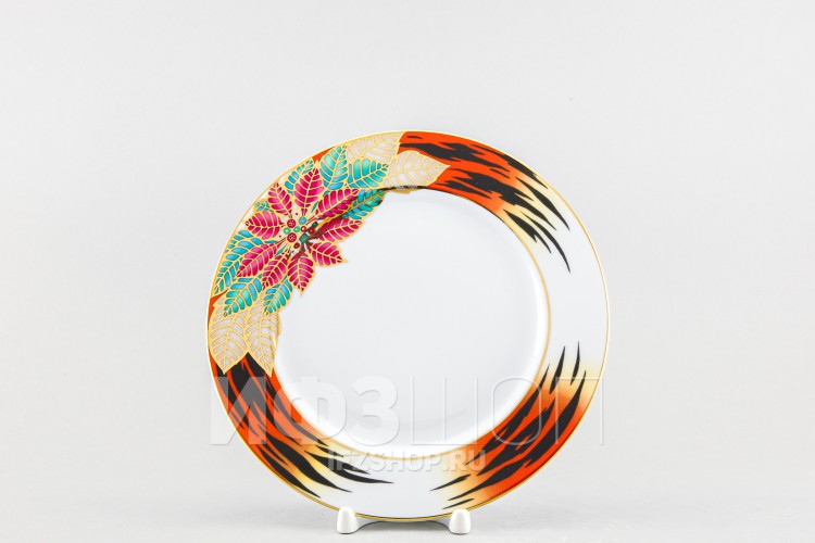 Тарелка плоская 21.5 см ф. Европейская-2 рис. Пуансеттия 