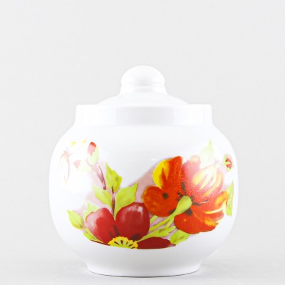 Сахарница ф. Янтарь рис. Альпийские цветы красные