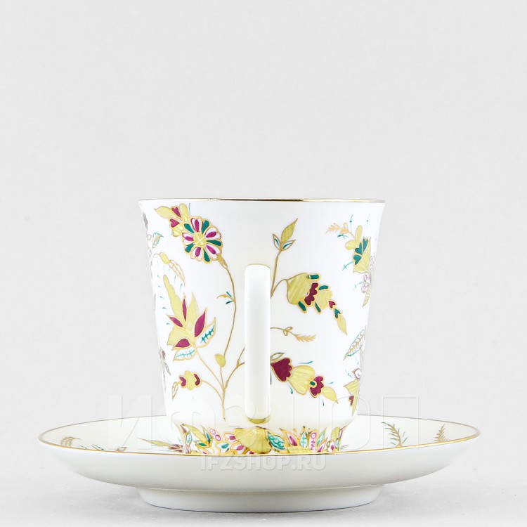 Чашка с блюдцем кофейная ф. Майская рис. Золотые веточки в Москве