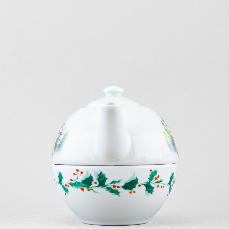 Набор для чая рис. Первый снег, 2 предмета в Москве