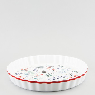 Форма для выпечки круглая 24.5 см рис. Календа Зеленая