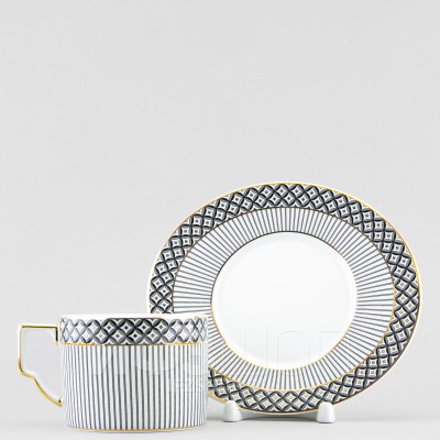 Чашка с блюдцем чайная ф. Элегия рис. Elegant