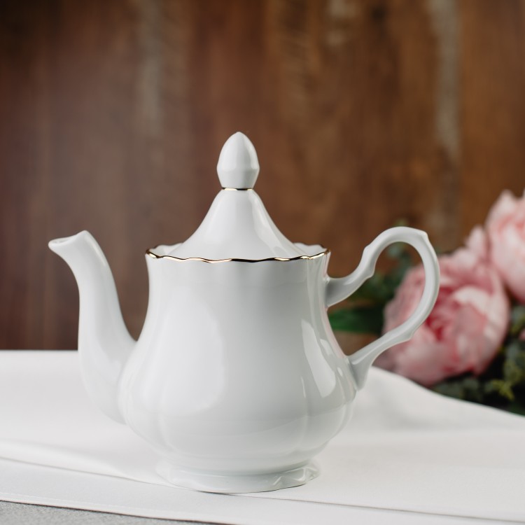 Чайник заварочный ф. Романс малый рис. Заводной край золотом 