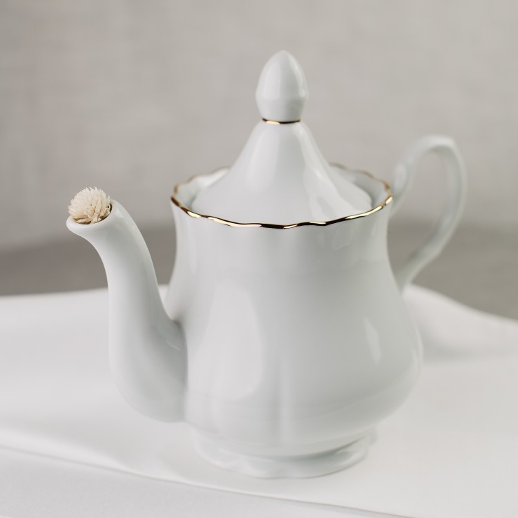 Чайник заварочный ф. Романс малый рис. Заводной край золотом 