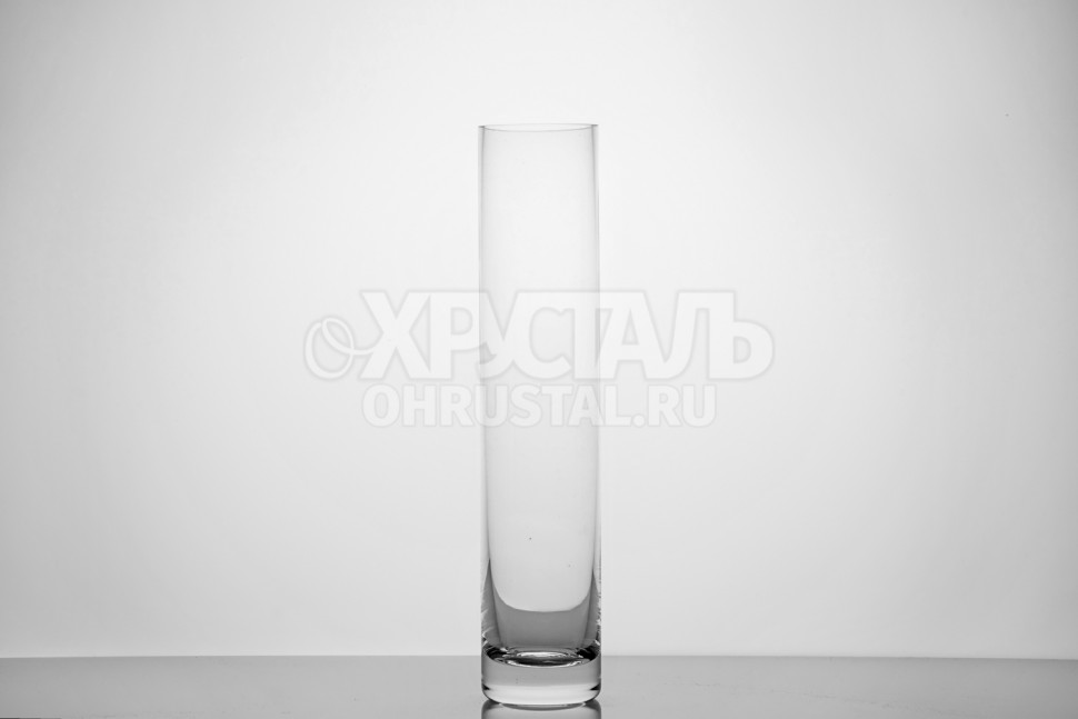 Ваза-цилиндр, диаметр 6 см, высота 30 см, форма 8317