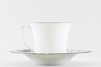 Чашка с блюдцем чайная ф. Юлия рис. Волшебный сад II