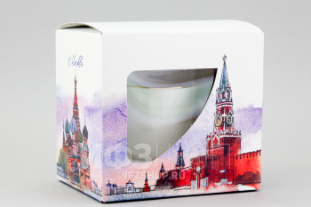 Чашка с блюдцем кофейная ф. Майская рис. Золотой кантик в подарочной упаковке (Москва)