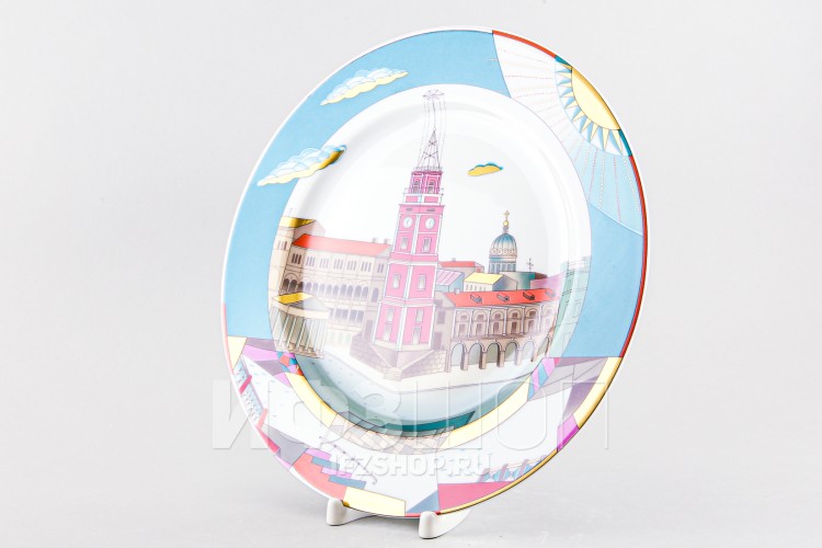 Декоративная тарелка 27 см рис. Невский проспект. Вечернее солнце в Москве
