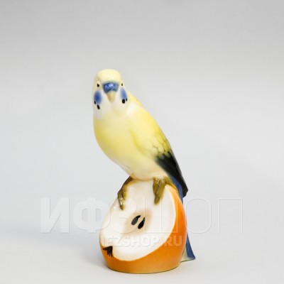 Волнистый попугайчик Яшка (высота 13 см)