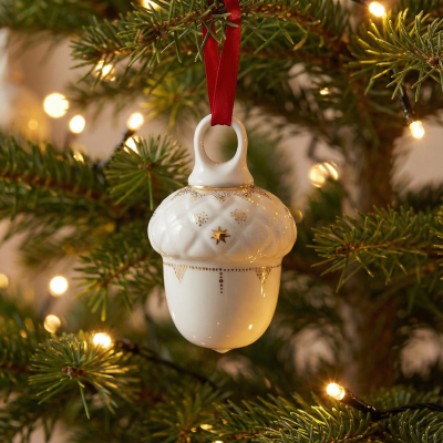 Елочная игрушка ф. Желудь рис. Позолоченный