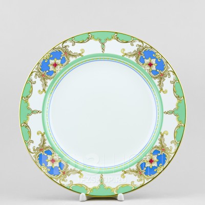 Тарелка плоская 27 см ф. Стандартная рис. Аквамарин